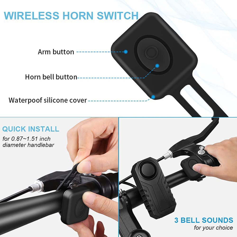 Portable 113db Warninig Anti-theft Alarm