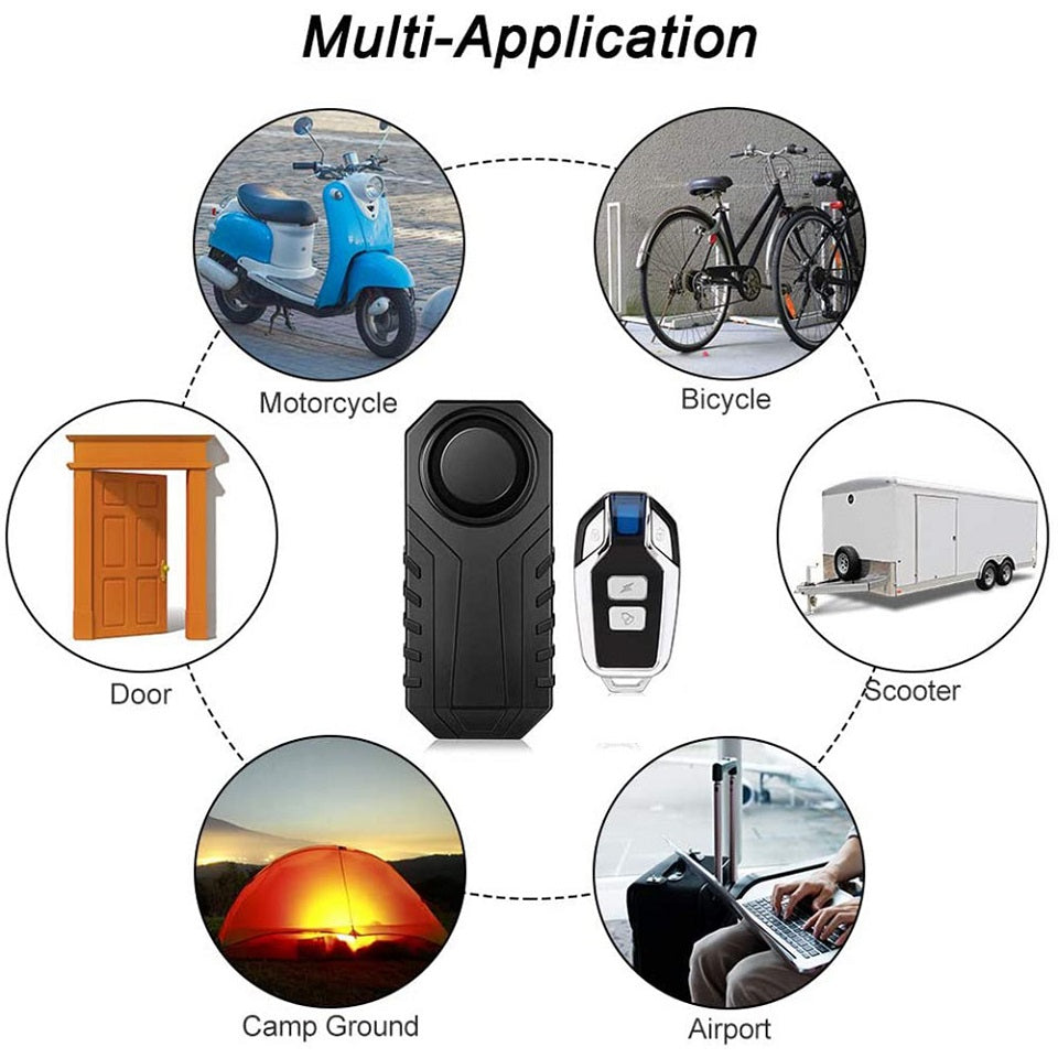Portable 113db Warninig Anti-theft Alarm