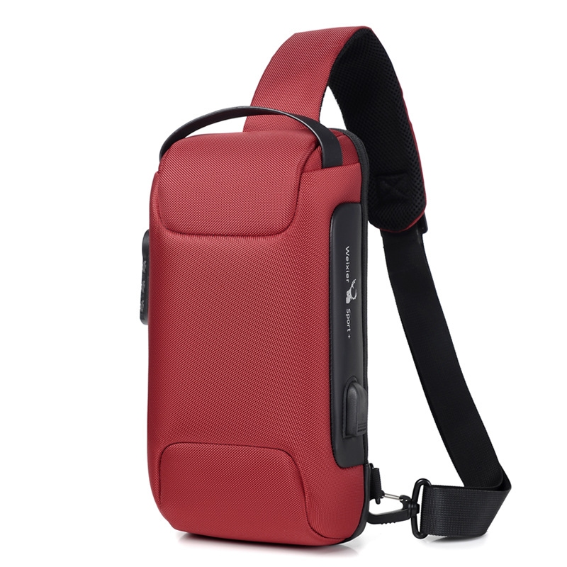 Men's Waterproof Oxford Crossbody Anti-theft Bag