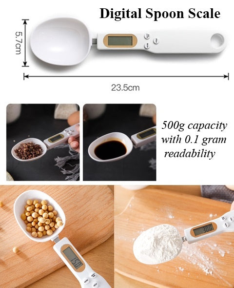 Electronic Kitchen Spoon Scale LCD Measuring
