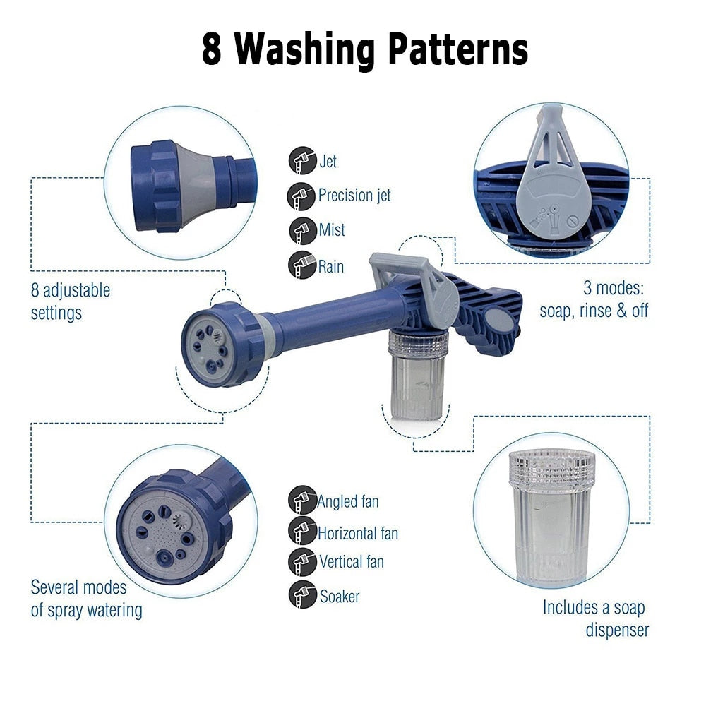 8 in 1 EZ Jet Water Cannon Dispenser Spray Gun