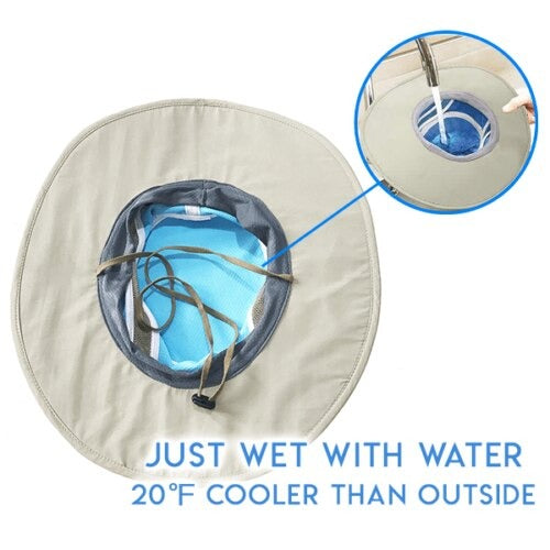 Hydro Evaporative UV Reflective Cooling Hat