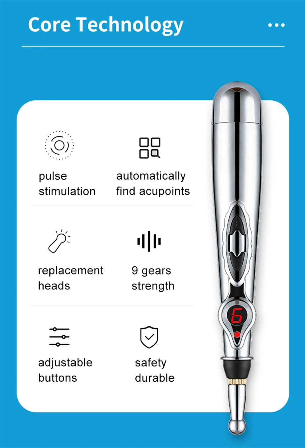 Electric Acupuncture Point Massage Pen