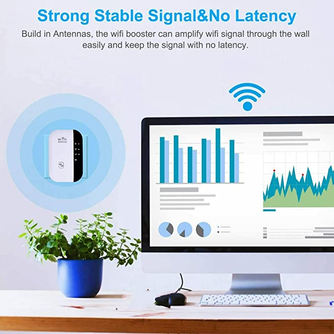 Wireless Signal Range Booster Wi-Fi Extender