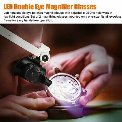 LED Headband Magnifier 7 Adjustable Lens