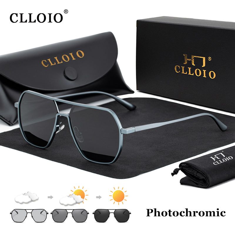 CLLOIO® New Fashion Aluminum Photochromic Sunglasses