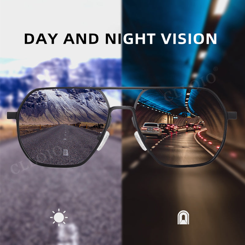 CLLOIO® New Fashion Aluminum Photochromic Sunglasses