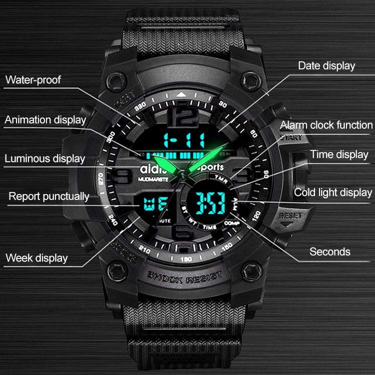 Military Survival Multi-Functional Digital Watch Compass