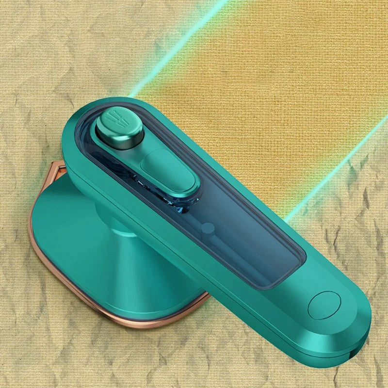 Portable steam ironing machine for clothes