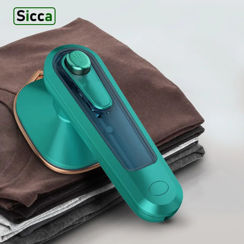 Portable steam ironing machine for clothes