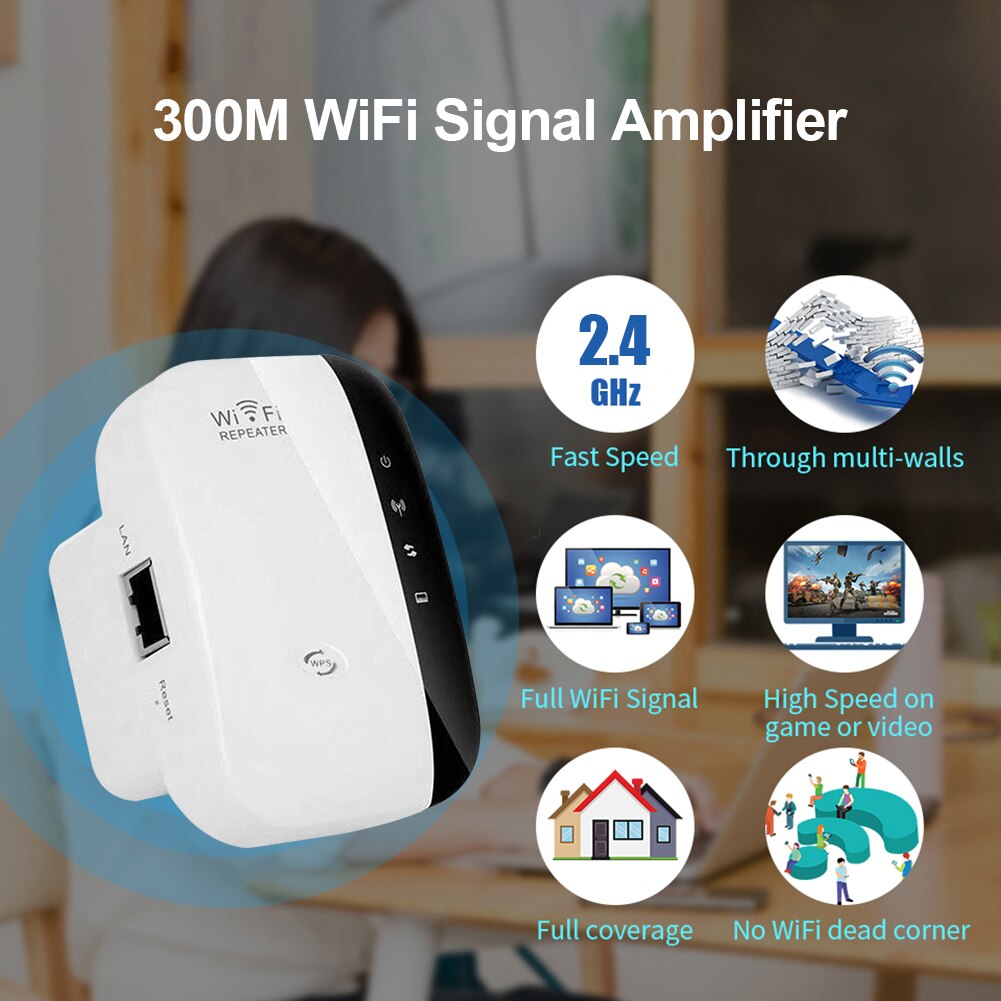 Wireless Signal Range Booster Wi-Fi Extender