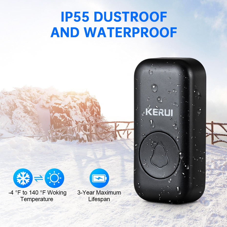 KERUI® Wireless Doorbell IP66 Waterproof