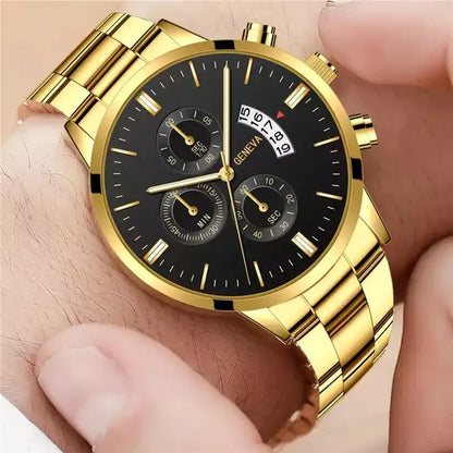 GENEVA® Men's Luxury Watch Stainless Steel