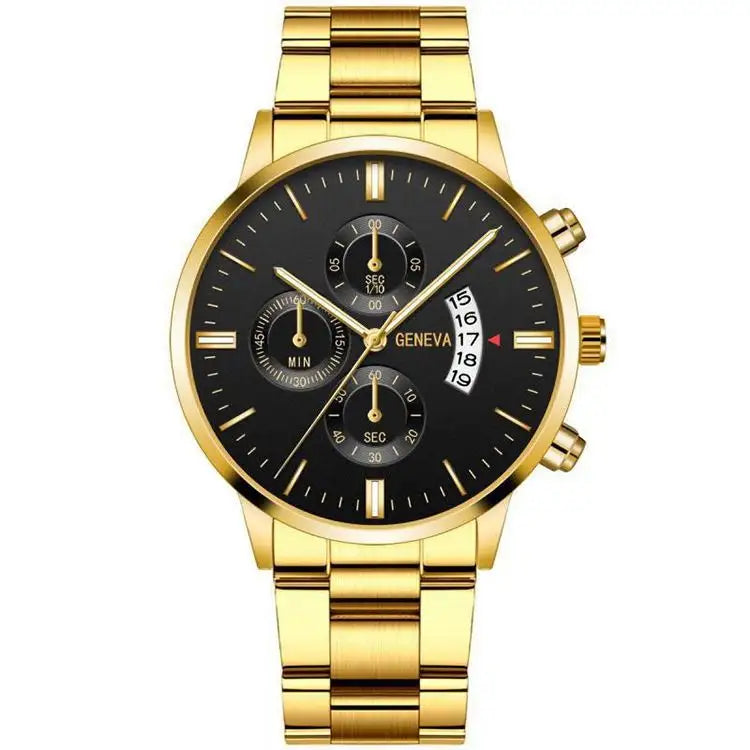 GENEVA® Men's Luxury Watch Stainless Steel