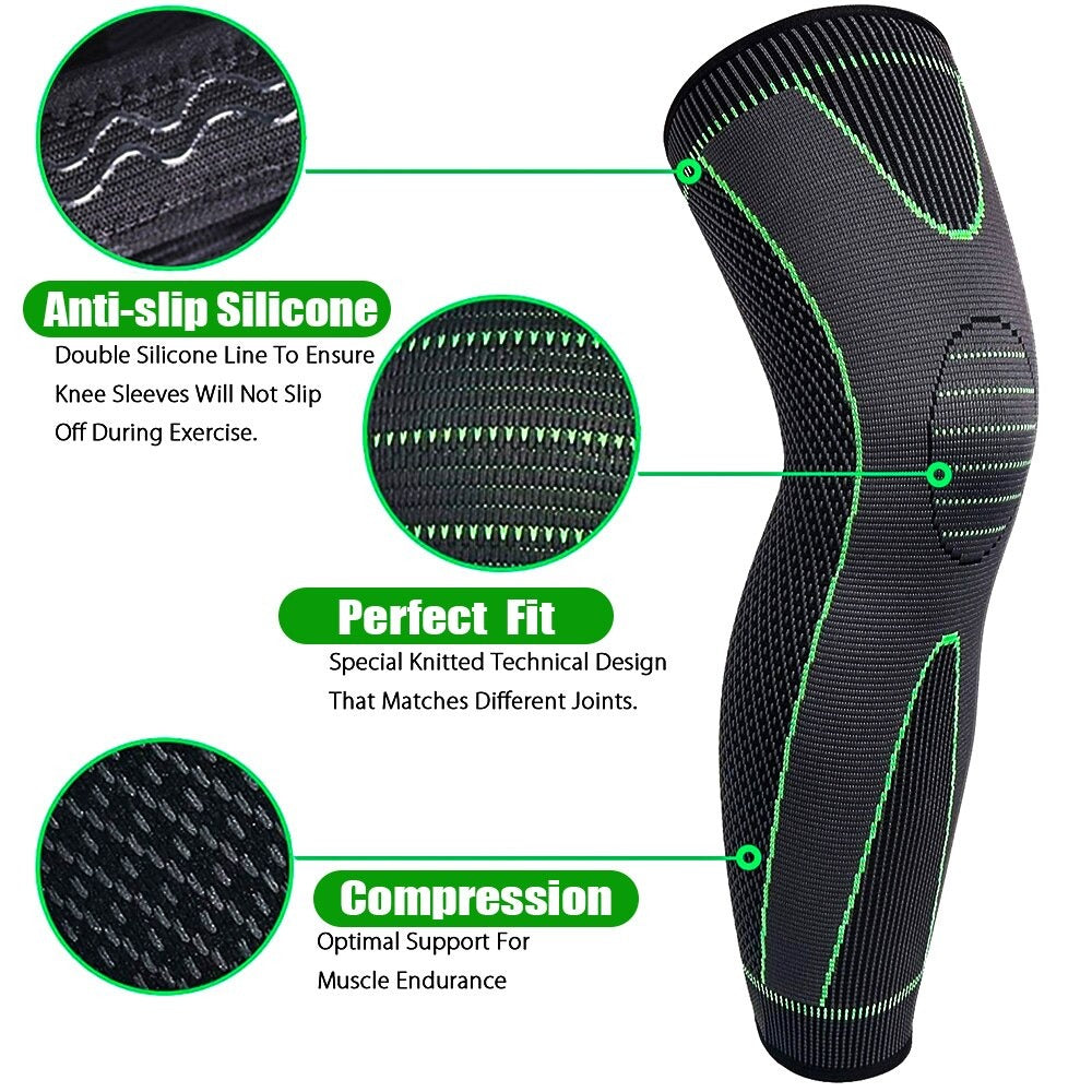 Long Compression Knee Sleeves