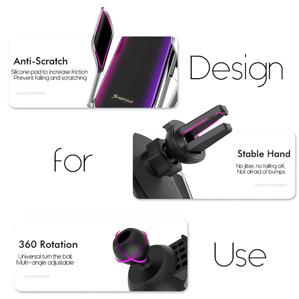 Automatic Clamping Wireless Car Phone Charger
