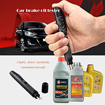 5 LED Indicator Car Brake Fluid Tester Pen