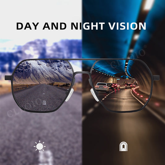CLLOIO® New Fashion Aluminum Photochromic Sunglasses