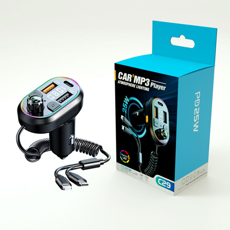 Car Bluetooth 5.0 FM Transmitter & Wireless Audio Receiver