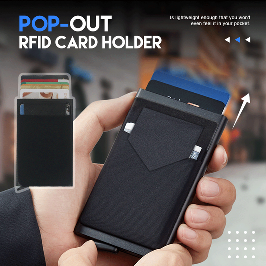 Utlra slim Pop-out Cardholder with RFID-Blocking Technology