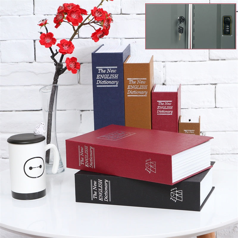 Secret mini Book Safe box with Key & Password