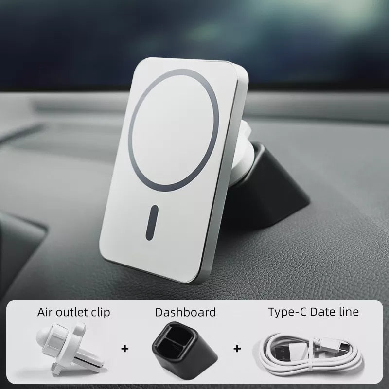 15W Magnetic Wireless Car Charger