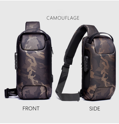 Men's Waterproof Oxford Crossbody Anti-theft Bag