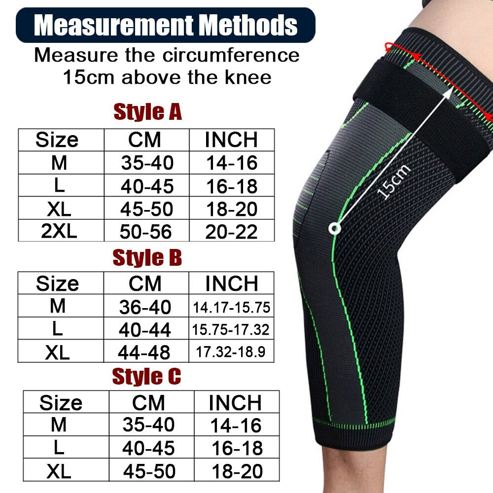Long Compression Knee Sleeves