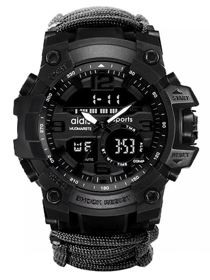 Military Survival Multi-Functional Digital Watch Compass