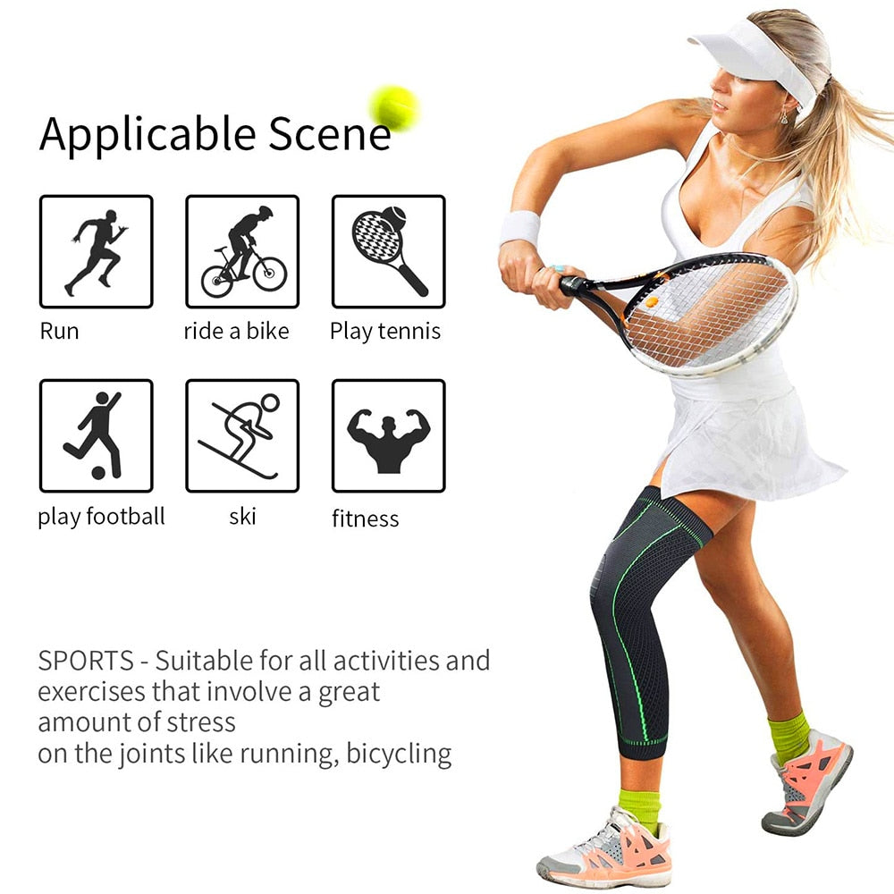 Long Compression Knee Sleeves