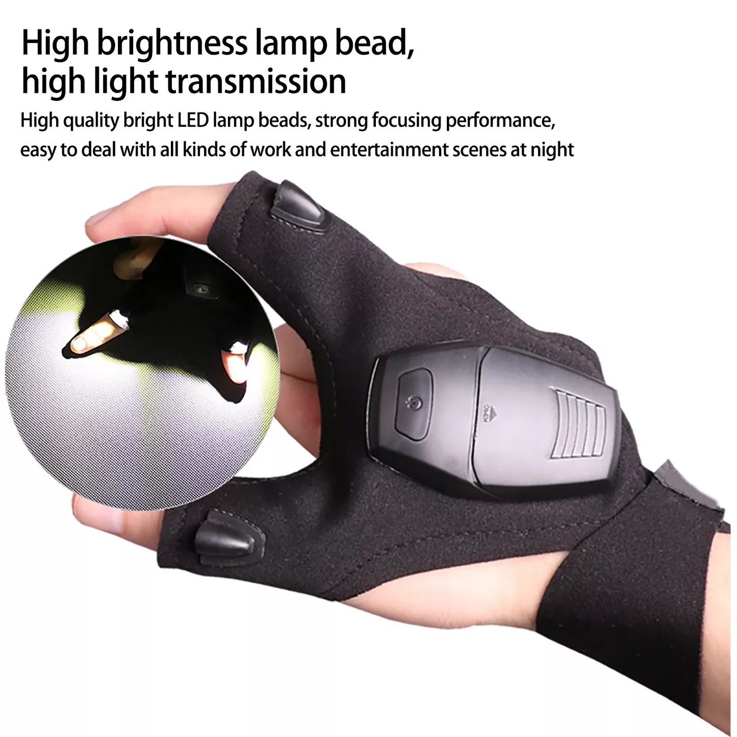 LED Flashlight Glove