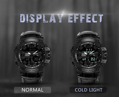 Military Survival Multi-Functional Digital Watch Compass