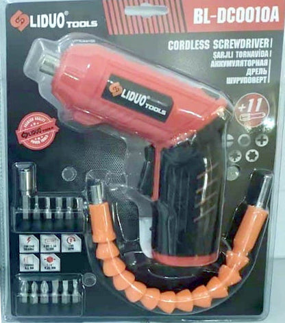 Mini portable cordless electrical screwdriver